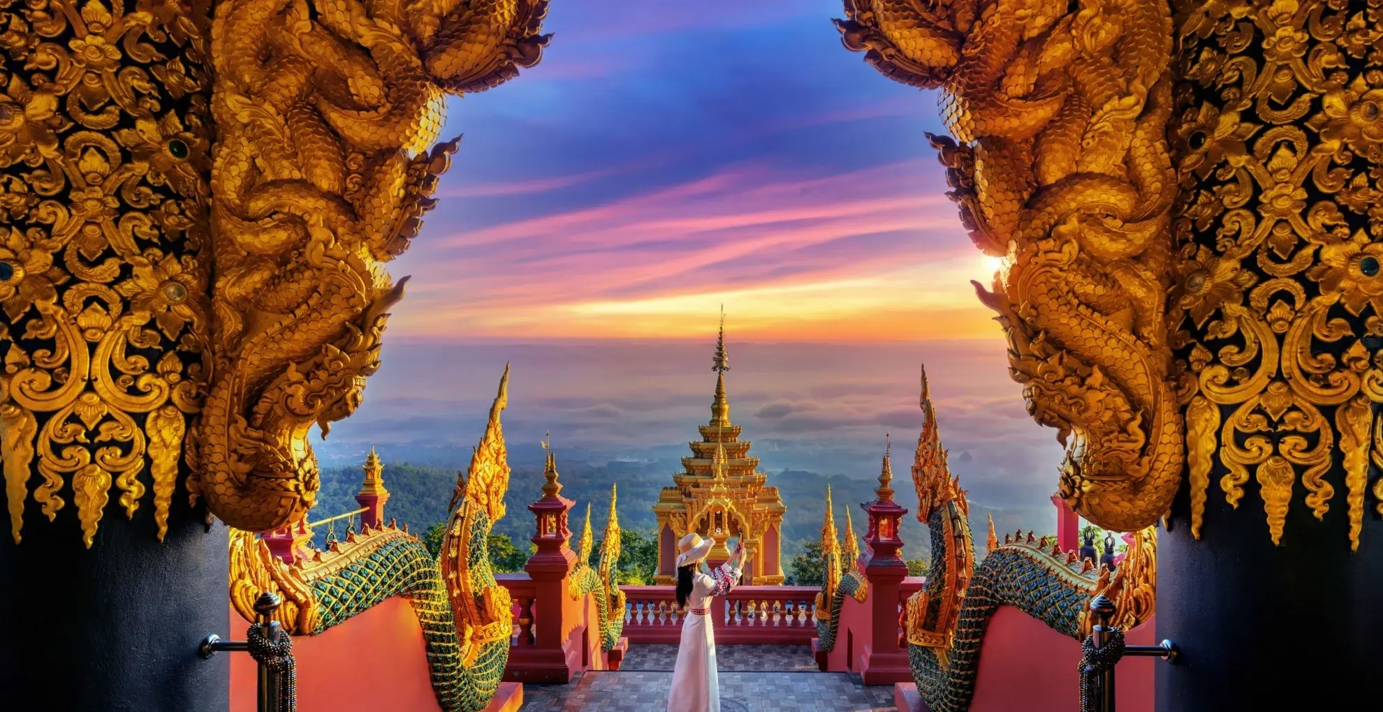 Temple, elefanti si plaje, Thailanda de la Nord la Sud